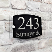 Modern House Sign/Door Number or Property Street Address Name Plate
