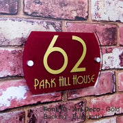 Modern House Sign, Door Number or Home Name Plaque - House Sign Solutions