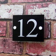 Small Acrylic House Number Sign or Apartment Plaque - House Sign Solutions