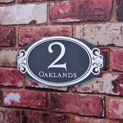 Large Oval Acrylic House Sign or Number/Name Plaque - House Sign Solutions
