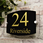 Modern House Sign/Door Number or Property Street Address Name Plate - House Sign Solutions