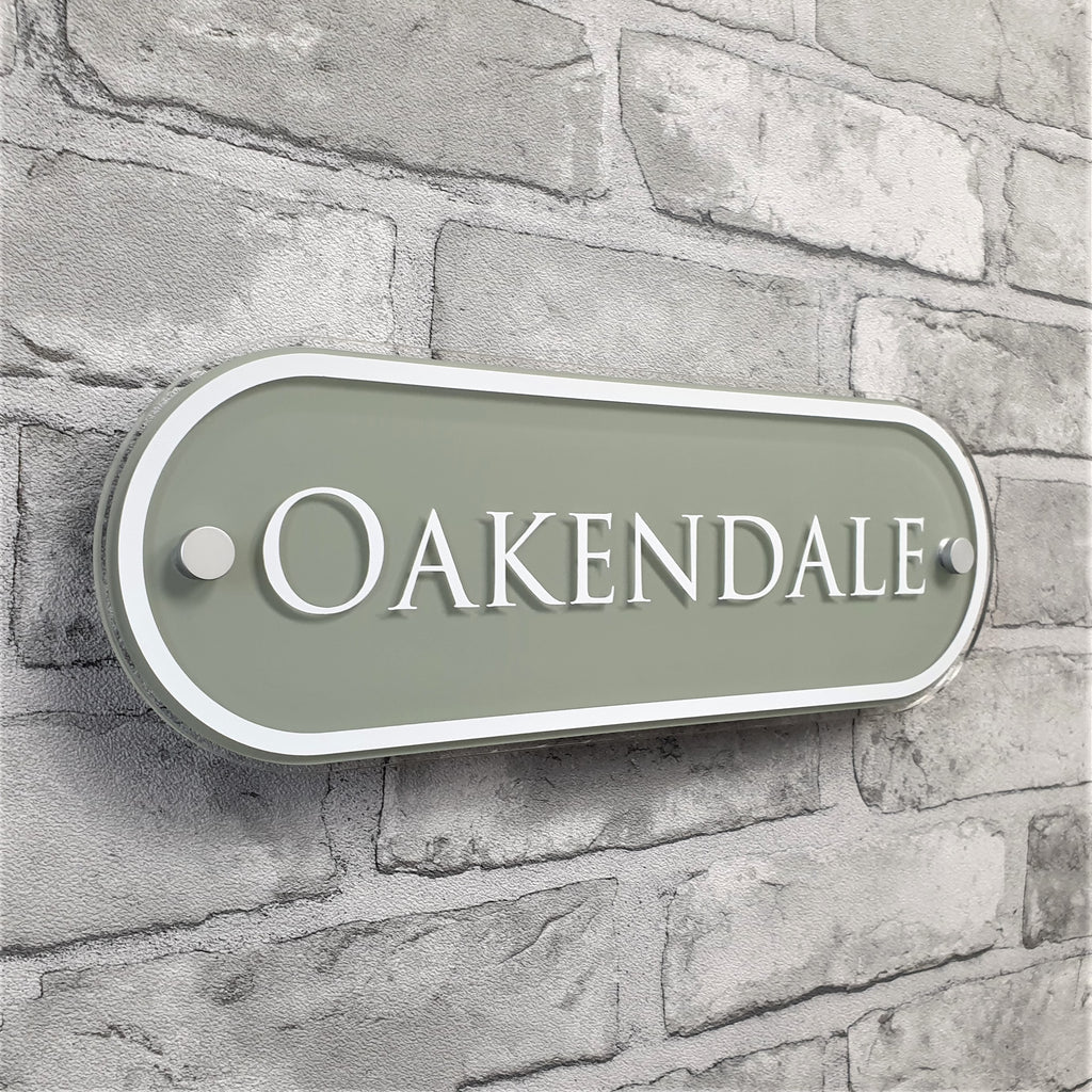 Sage Green House Name Plaques House Sign Solutions