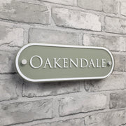 Sage Green House Name Plaques
