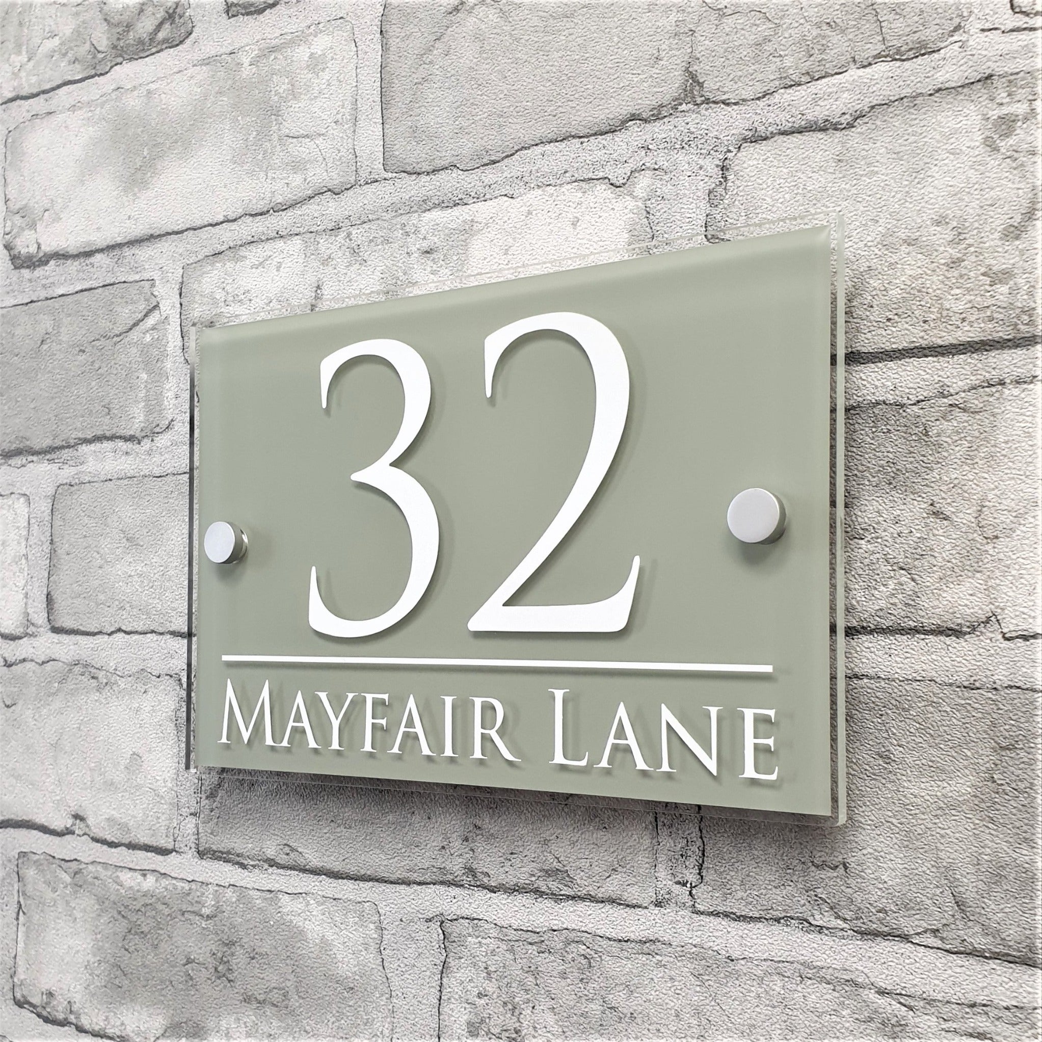 House Address Plaque or Number Sign (Rectangle) | House Sign Solutions