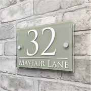 House Address Plaque or Number Sign (Rectangle)