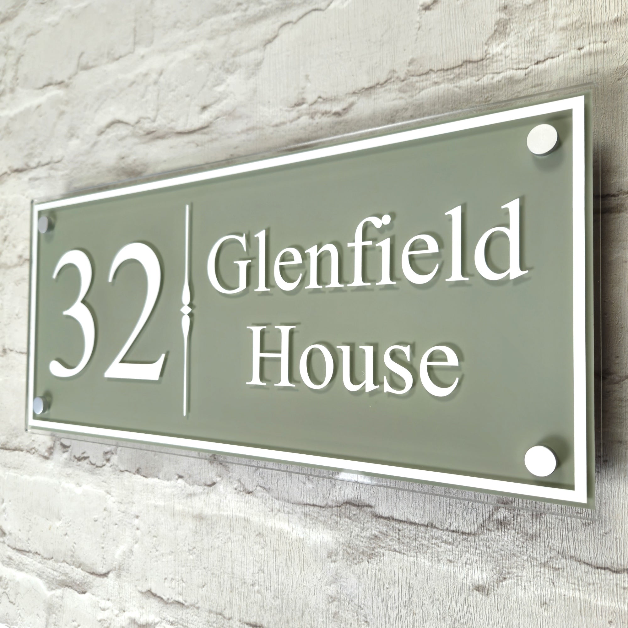 Large Traditional House Number Sign/Address Plaque | House Sign Solutions