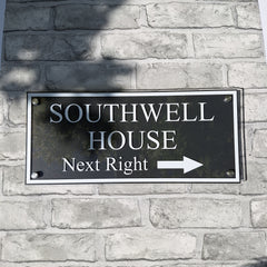 Large Traditional Directional Address Plaque or House Name Plaque. Multiple Colour options available.