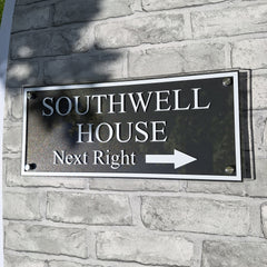 Large Traditional Directional Address Plaque or House Name Plaque. Multiple Colour options available.