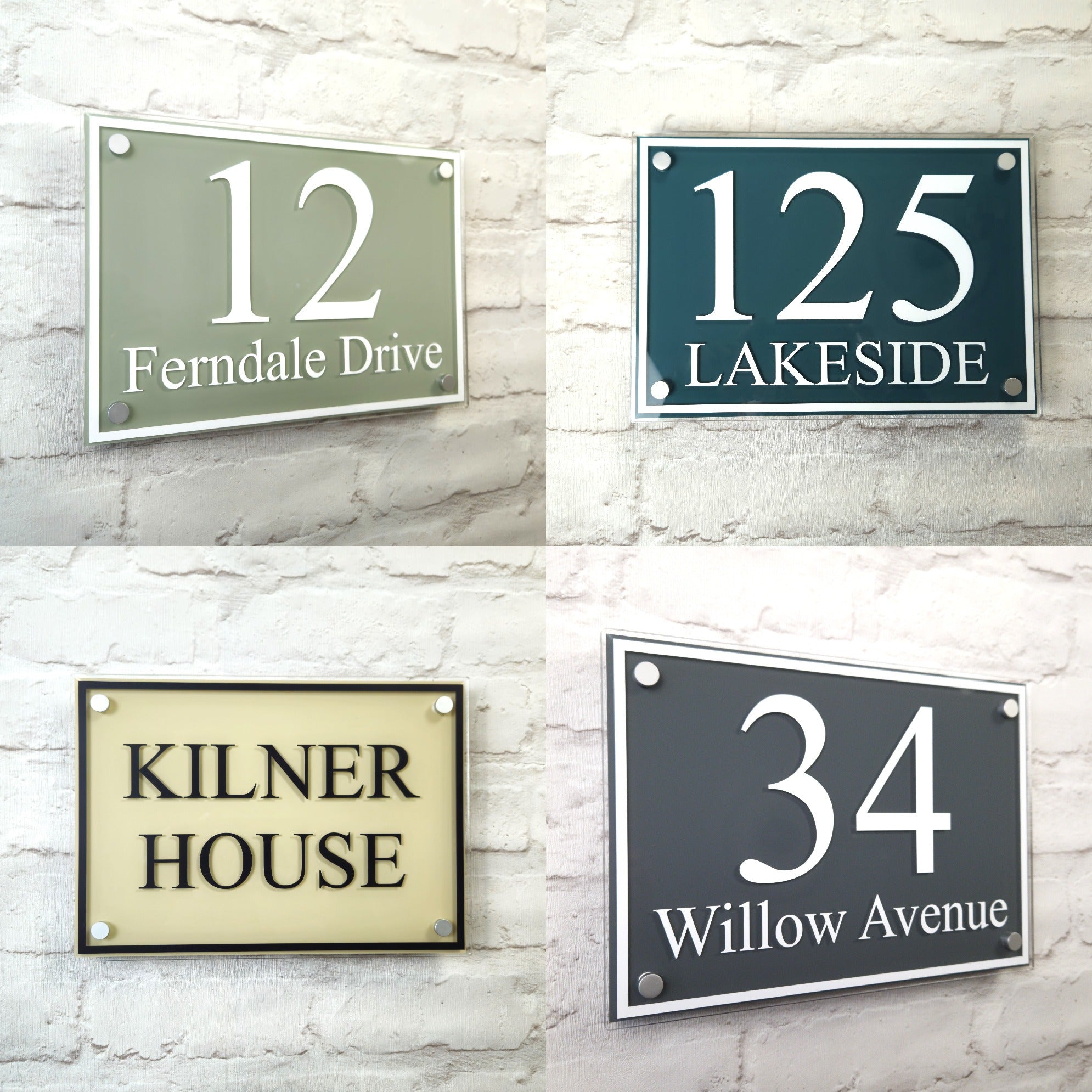 House Number Sign Examples Large Personalised House Number Signs & Address Plaques | House Sign ...