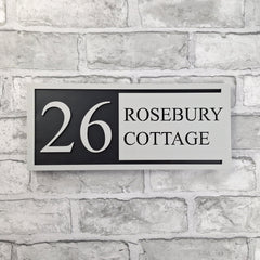 Modern House Sign | Personalised | Laser Cut