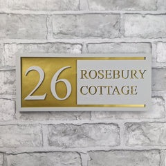 Modern House Sign | Personalised | Laser Cut