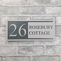 Modern House Sign | Personalised | Laser Cut