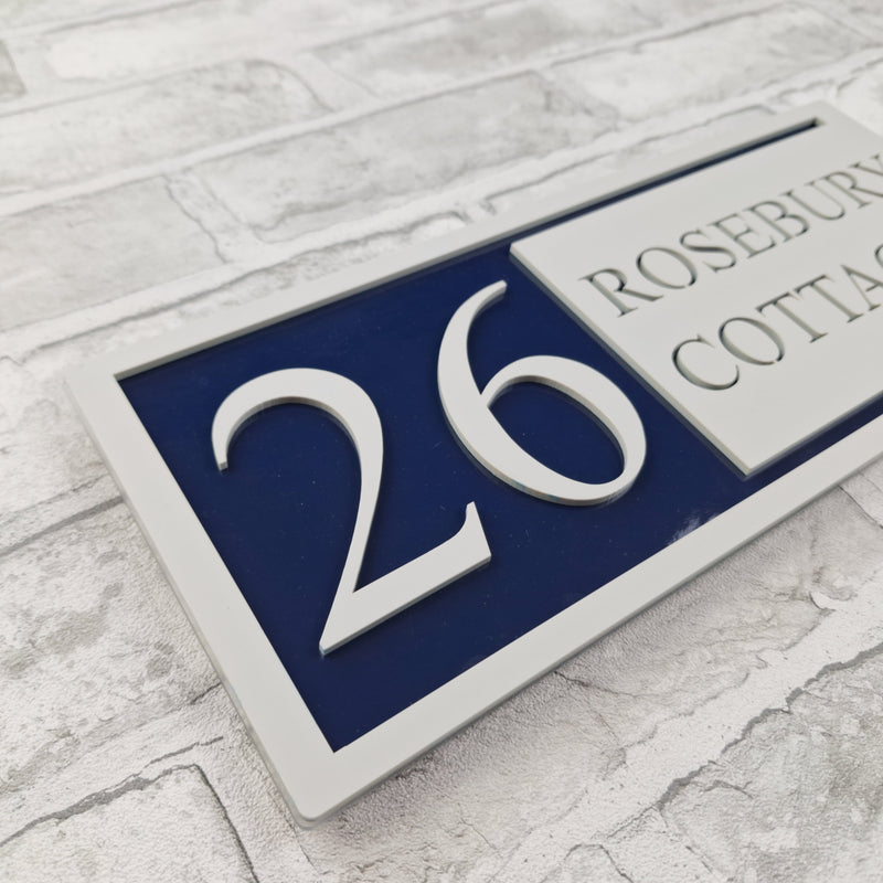 Modern House Sign | Personalised | Laser Cut