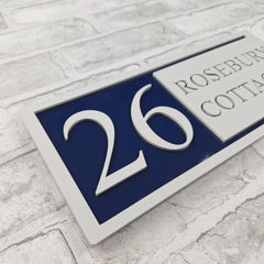 Modern House Sign | Personalised | Laser Cut