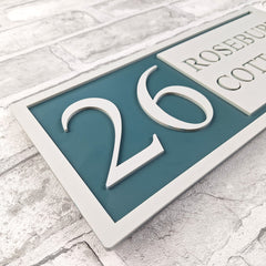 Modern House Sign | Personalised | Laser Cut