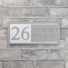 Modern House Sign | Personalised | Laser Cut