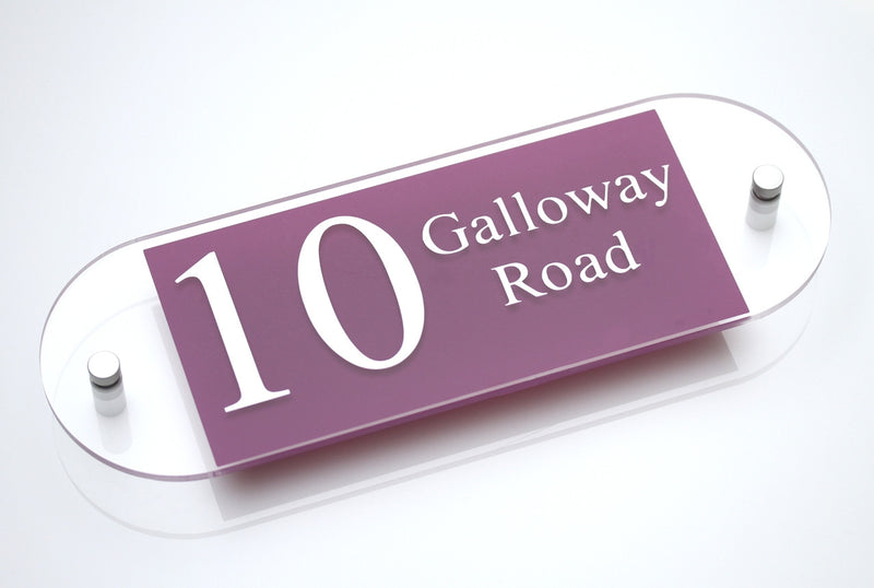 Acrylic House Number Sign Plaque - House Sign Solutions