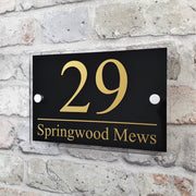 House Address Plaque or Number Sign (Rectangle) - House Sign Solutions