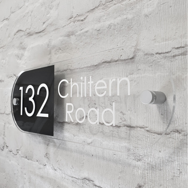 Modern Floating Glass Effect Plaques