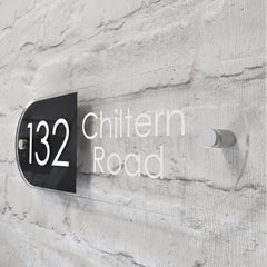 Modern Floating Glass Effect Plaques