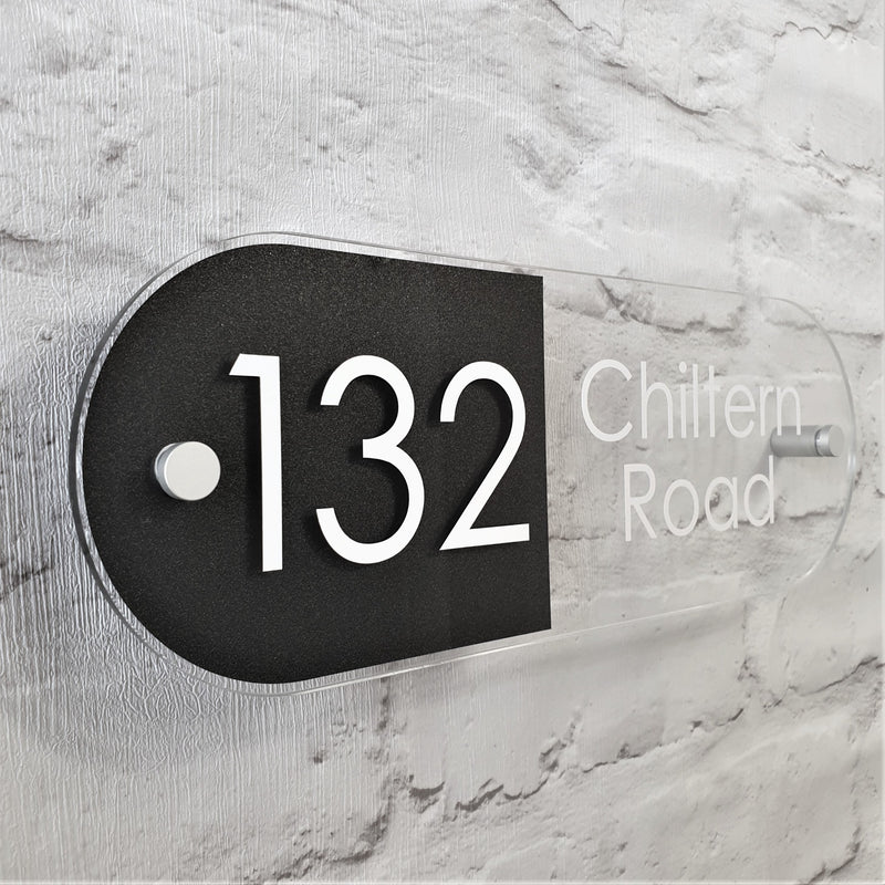 Modern Floating Glass Effect Plaques