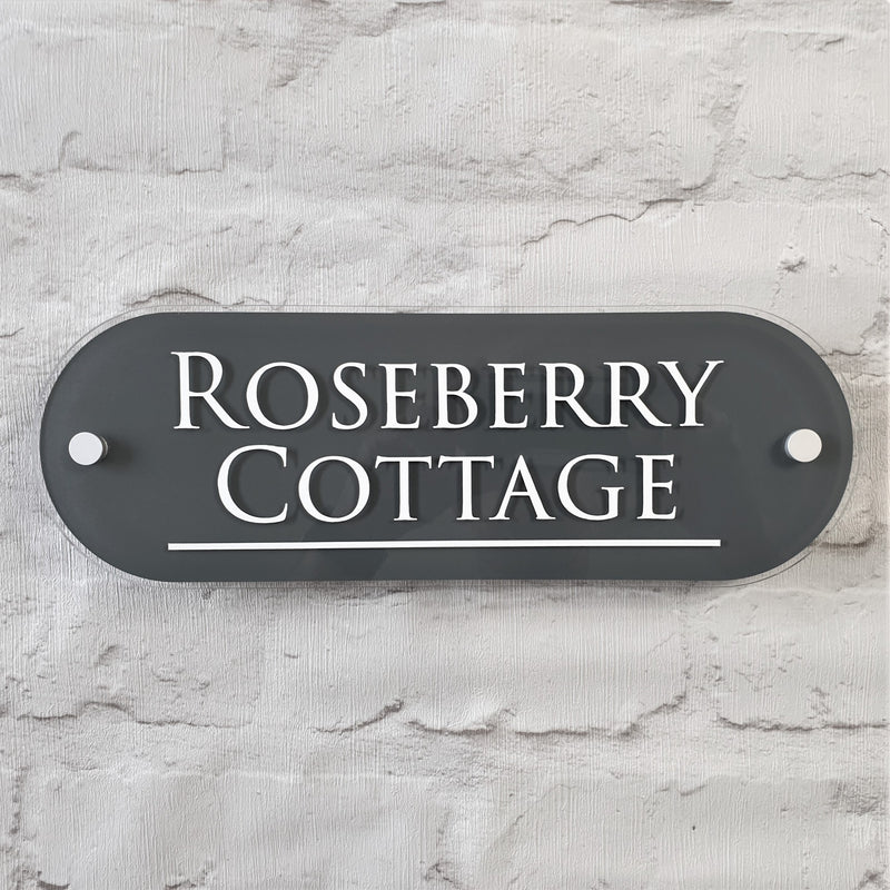 Modern House Name Plaque