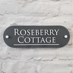 Modern House Name Plaque