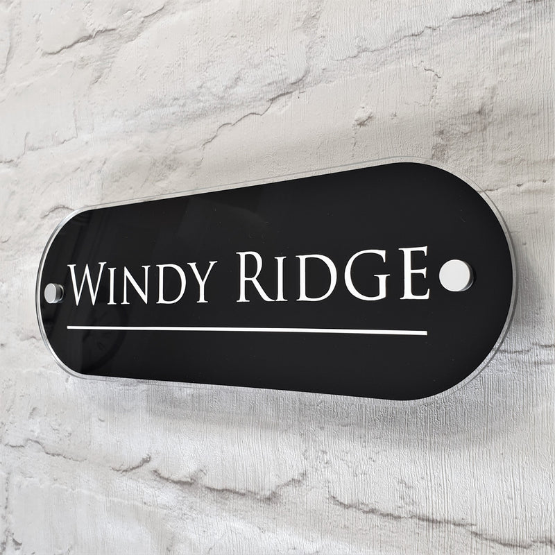 Modern House Name Plaque