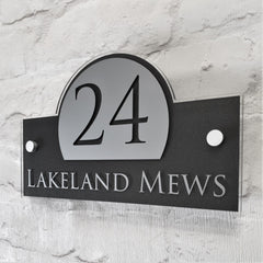 Contemporary House Number Address Sign or Name Plaque