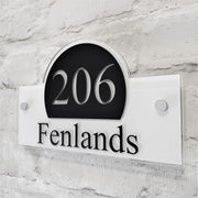 Contemporary House Number Address Sign or Name Plaque