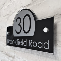 Contemporary House Number Address Sign or Name Plaque