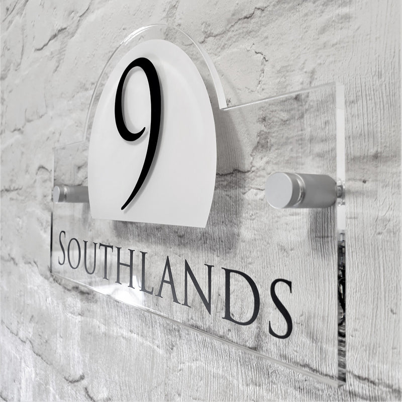 Modern Address Plaque/House Number Door Sign