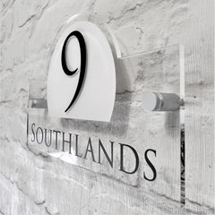 Modern Address Plaque/House Number Door Sign