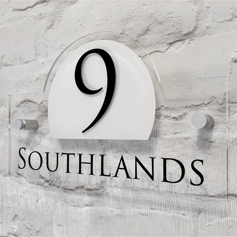 Modern Address Plaque/House Number Door Sign