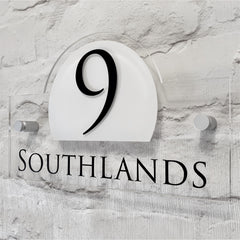 Modern Address Plaque/House Number Door Sign