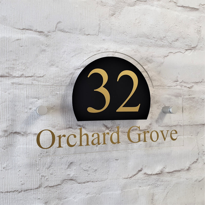 Modern Address Plaque/House Number Door Sign