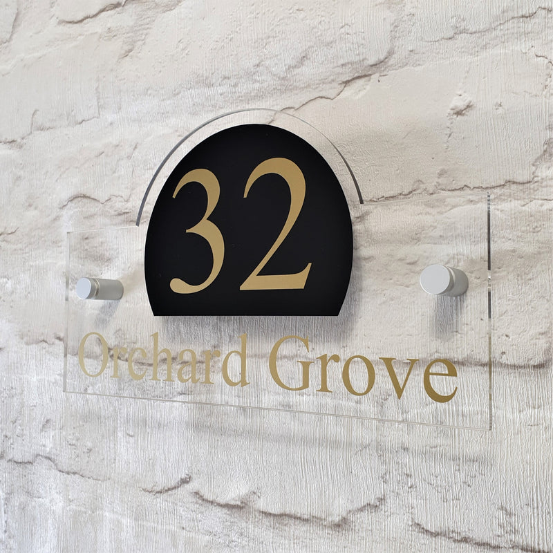 Modern Address Plaque/House Number Door Sign
