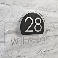 Modern Address Plaque/House Number Door Sign