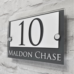 Modern House Number Sign & Plaques