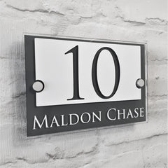 Modern House Number Sign & Plaques