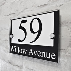 Modern House Number Sign & Plaques