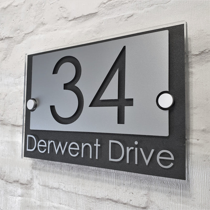 Modern House Number Sign & Plaques