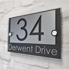 Modern House Number Sign & Plaques