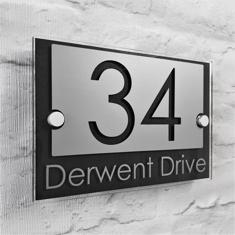 Modern House Number Sign & Plaques