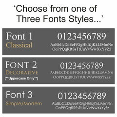 Contemporary House Number Address Sign or Name Plaque
