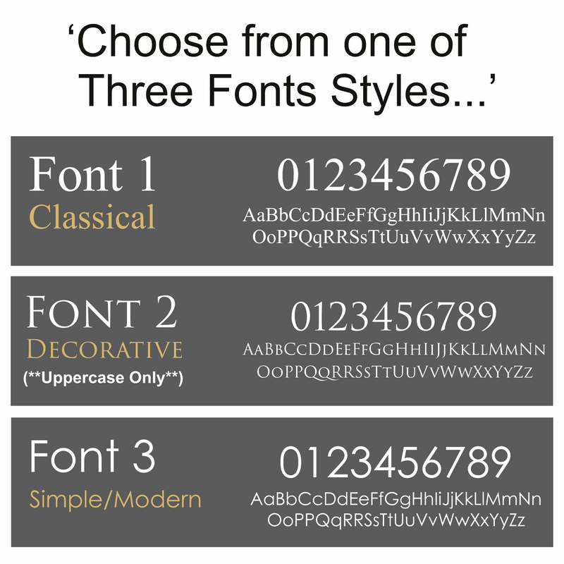 Modern House Name & Number Plaques