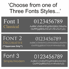 Modern House Name & Number Plaques
