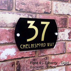 Modern House Sign, Door Number or Home Name Plaque - House Sign Solutions