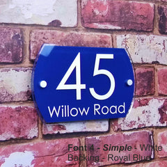 Modern House Sign, Door Number or Home Name Plaque - House Sign Solutions