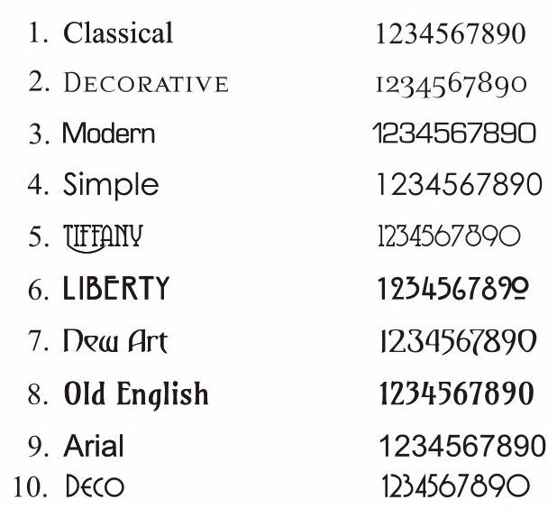 Oval Number Plaque or House Adress Sign - House Sign Solutions